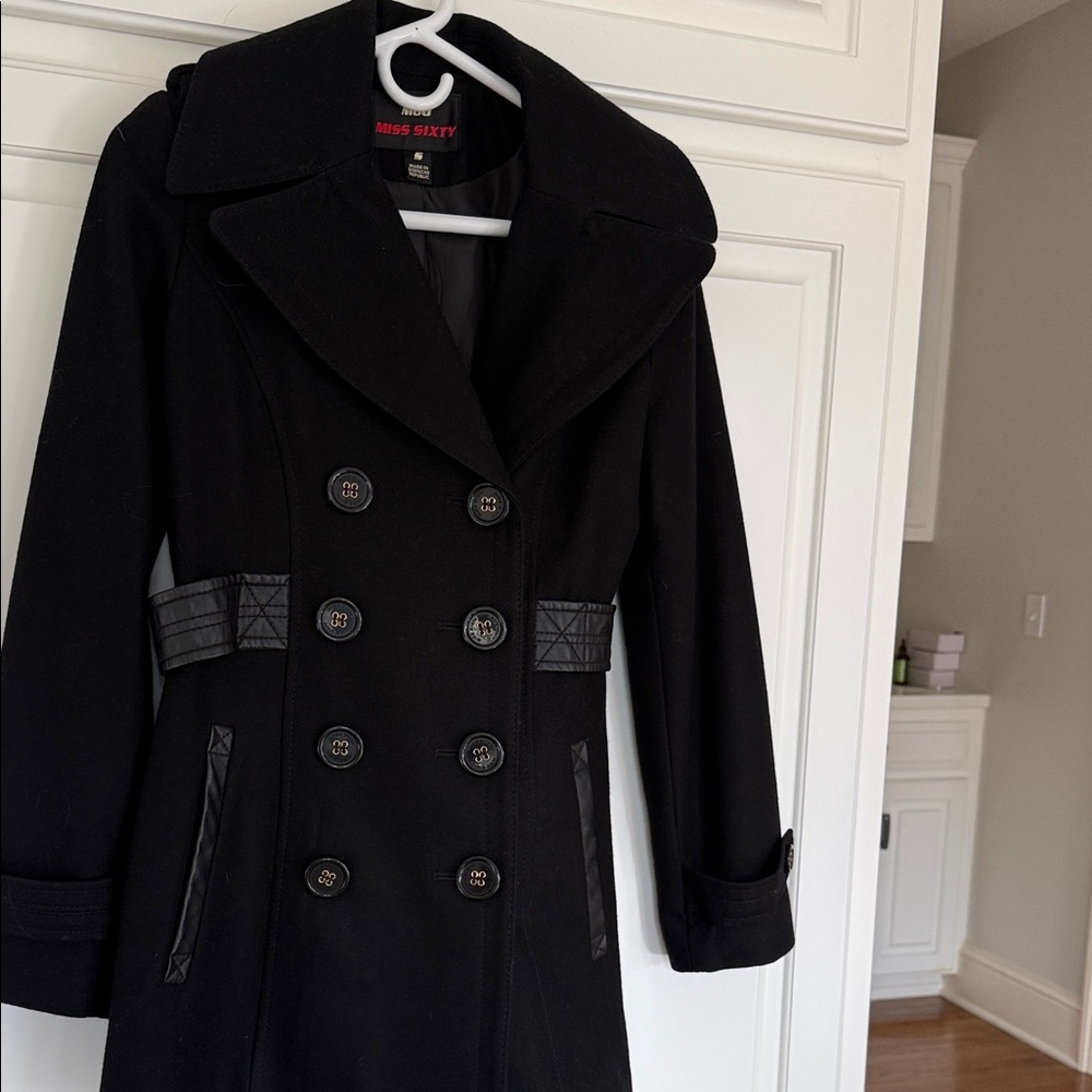 Miss Sixty Women's Elegant Black Trench Coat